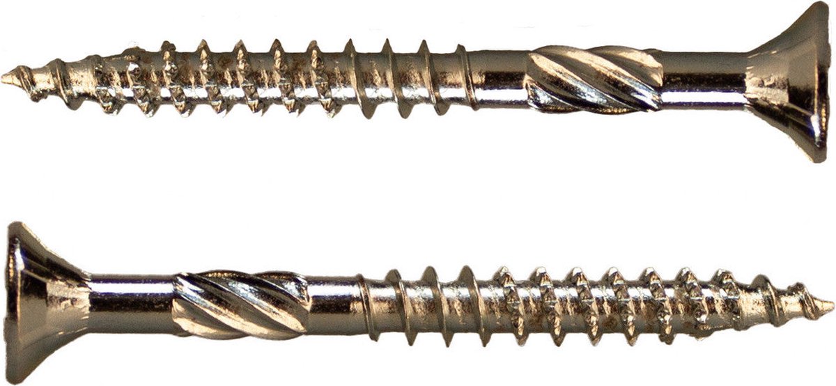 Multifunctionele houtschroef 6,0x60/36 - deeldraad, verzinkt staal, Torx 30, platverzonken kop