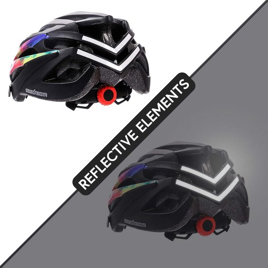 Meteor Marven Fietshelm – Lichtgewicht, 23 Ventilatiegaten, Verstelbaar Fitsysteem, Reflecterend, Voor Heren, Dames En Kinderen
