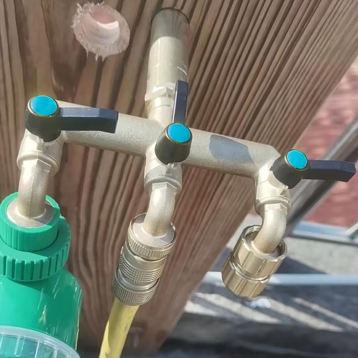 3 Weg Waterverdeler, Verdeler, Kraanverdeler Van Messing Met Grondstoffen Linten En Stuks 3 4 Inch Wateruitlaat Voor Wasmachine Keuken Gazon 1983679658