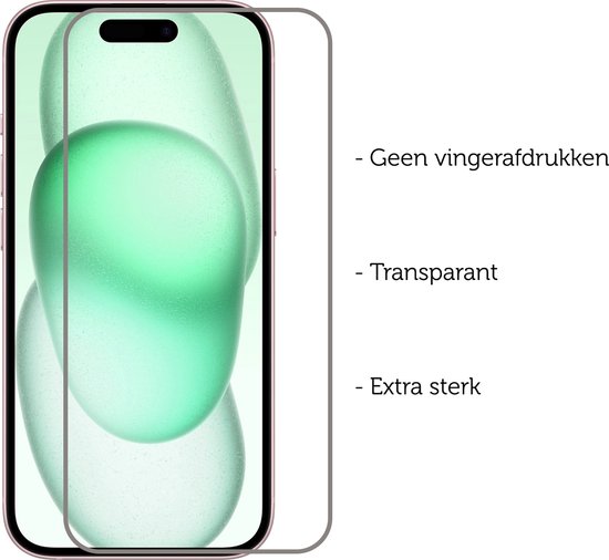 Hoesje Geschikt voor iPhone 15 Plus Pashouder Hard Case Hoes Met 2x Screenprotector - Hoes Geschikt voor iPhone 15 Plus Hoesje Back Cover Met Pasjeshouder - Donkerblauw