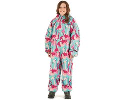 Selk’bag Draagbare Slaapzak voor Kinderen - Kampeerbenodigdheden - Kampeeruitrusting - 100% Gerecycled - 1 Isolatielaag - Flamingo - L