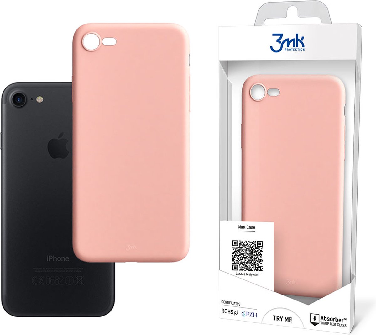Apple iPhone 7/8/SE 2020/2022 - 3mk Matt Case lychee