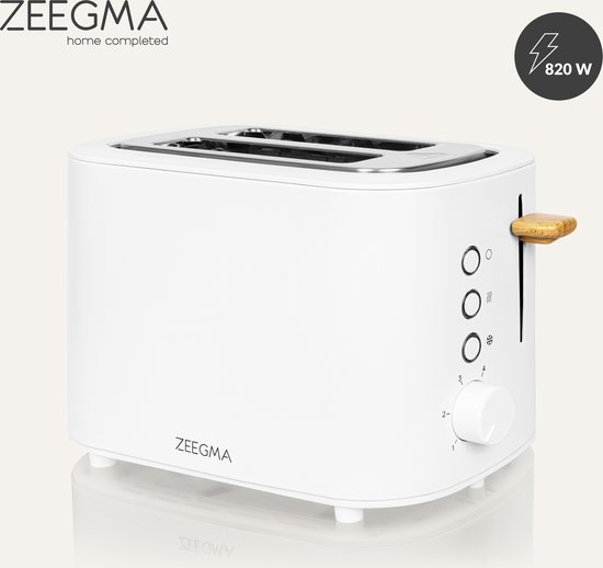 Zeegma Tostee Wood - Multifunctionele broodrooster - 820W - 6 niveaus Zeegma Tostee Wood - Multifunctionele broodrooster - 820W - 6 niveaus