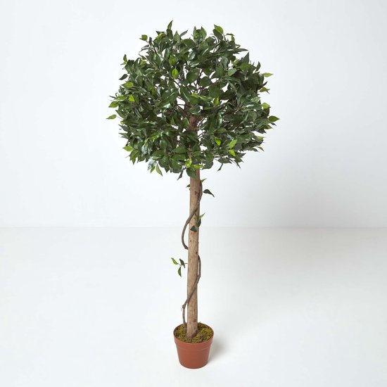 Kunstplant Ficus Benjamina in pot groen H 150 cm kopen