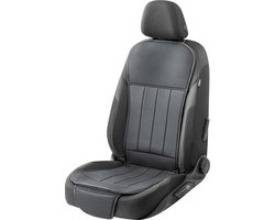 Walser Autostoelhoes Lewis - universele stoelhoes en beschermmat in zwart - stoelbeschermer voor auto's en vrachtwagens - 1 stuk