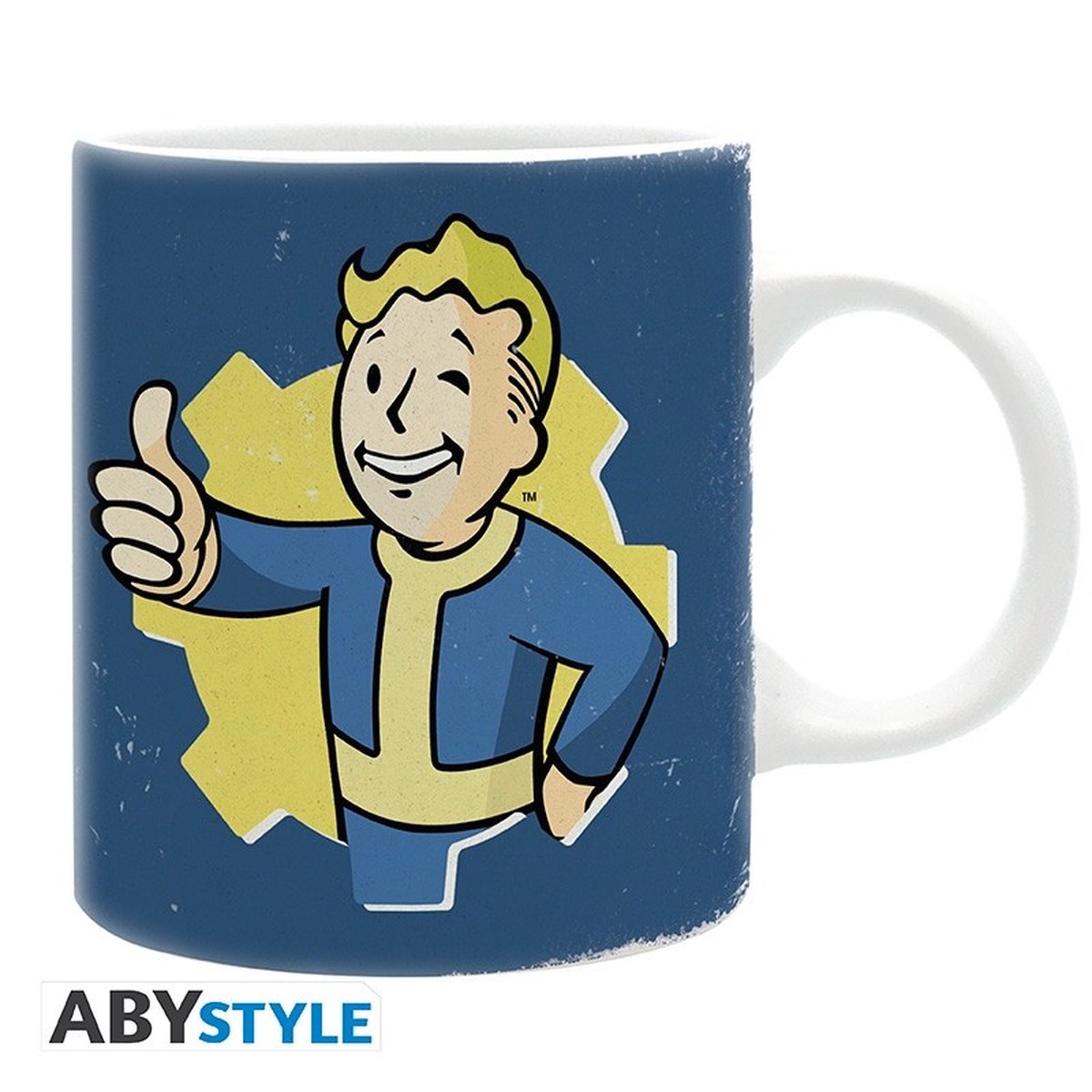 Fallout Vault Boy Blue Unisex Kop - meerkleurig - Standard