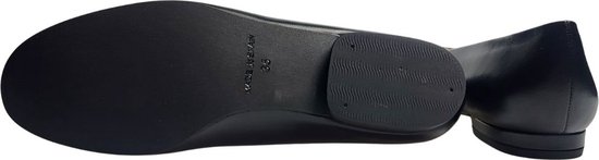 Stravers - Ballerines à talon bas Taille 43 Zwart Cuir souple Femme Grandes Tailles