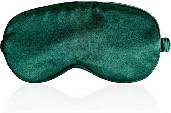 Masque pour les yeux doux et Comfort - Masque pour les yeux de sommeil avec 100 % de soie - Masque pour les yeux pour femmes et hommes comprenant 2 paires de bouchons d'oreille - Masque pour les yeux vert