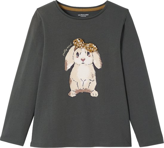 Vertbaudet Tee-shirt fantaisie fille manches longues