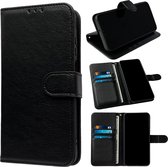 Casemania Étui adapté pour Google Pixel 9 - Zwart - Étui portefeuille - Porte-cartes et languette magnétique