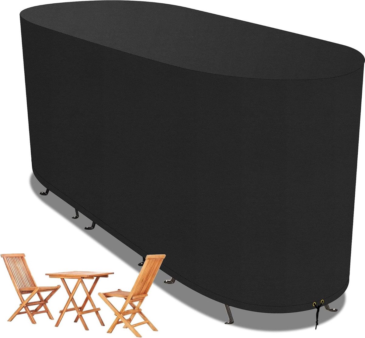 Waterdichte 420D Oxford-stof hoes voor terrasbistroset en buitentuinmeubelen - Beschermhoes voor tuin bistroset - 146 x 70 x 80 cm