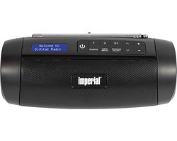 Imperial DABMAN GO – Draagbare DAB+ / FM Radio - Bluetooth – Waterbestendig – Zwart