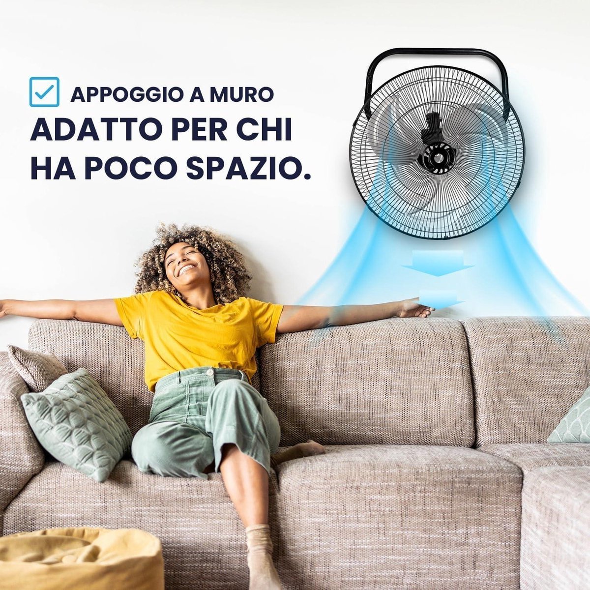 Staande ventilator van staal 3-in-1 - krachtige en aanpasbare ventilator met drie snelheden – foto 3