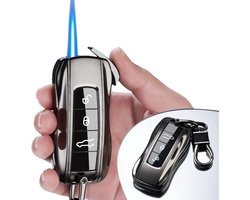 Giftpoint Aansteker Auto - Luxe Aansteker - Zwarte Aansteker - Windproof - Cadeau voor Man - Cadeau voor Vrouw - Kerstcadeau - Valentijnscadeau - Vaderdag Cadeau - Verjaardagscadeau - Sinterklaas Cadeau - Kerst Geschenk