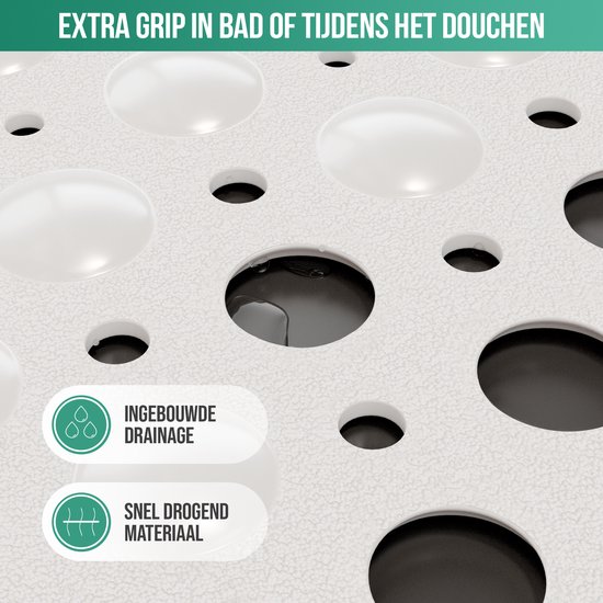Strex Badmat / Antislipmat Douche - 53x53CM - Met Zuignappen - Douchemat Antislip voor Douche - Badkamermat