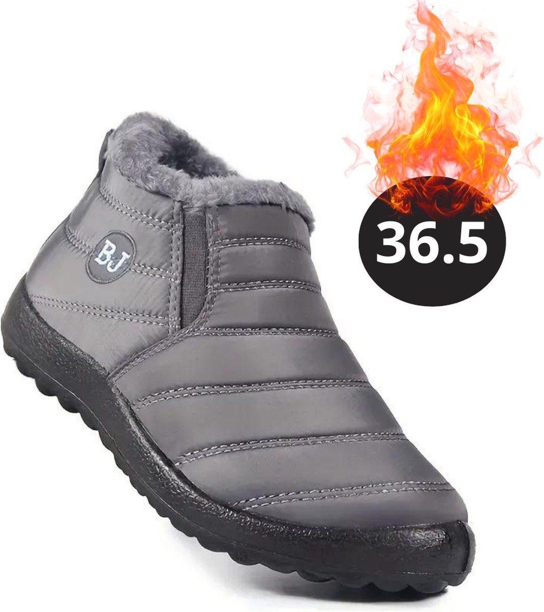 Livano Snowboots Sneeuwschoenen Sneeuwboots Dames Wintersport Ski Skischoenen – 36.5 Warm Grijs