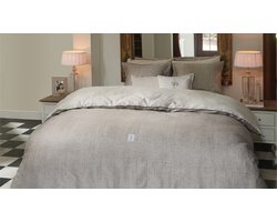 Riviera Maison Coughton Court dekbedovertrek - Tweepersoons - 200x200/220 - Zand