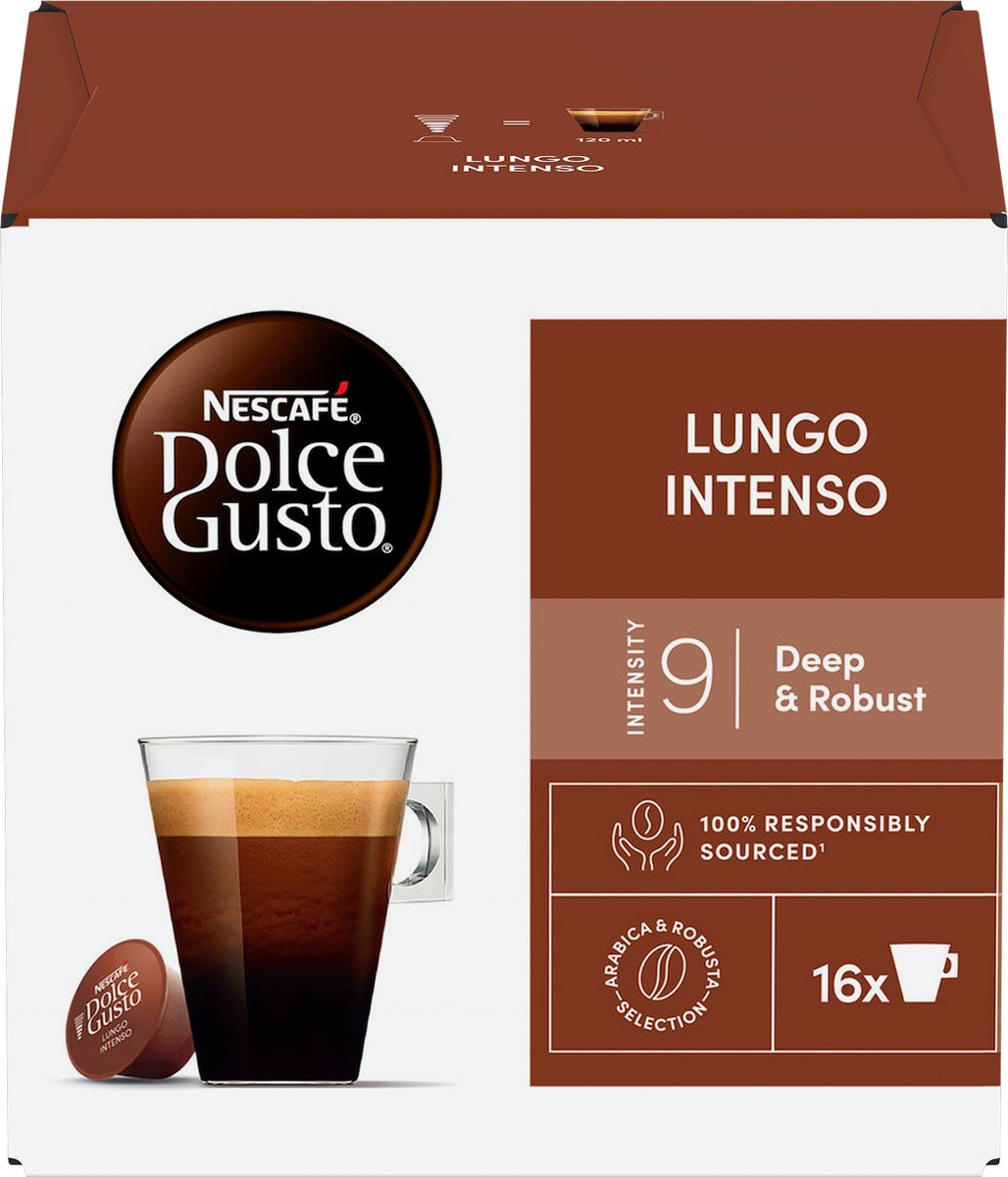 Nescafé Dolce Gusto capsules Lungo Intenso - 48 koffiecups voor 48 koppen koffie thumbnail 3