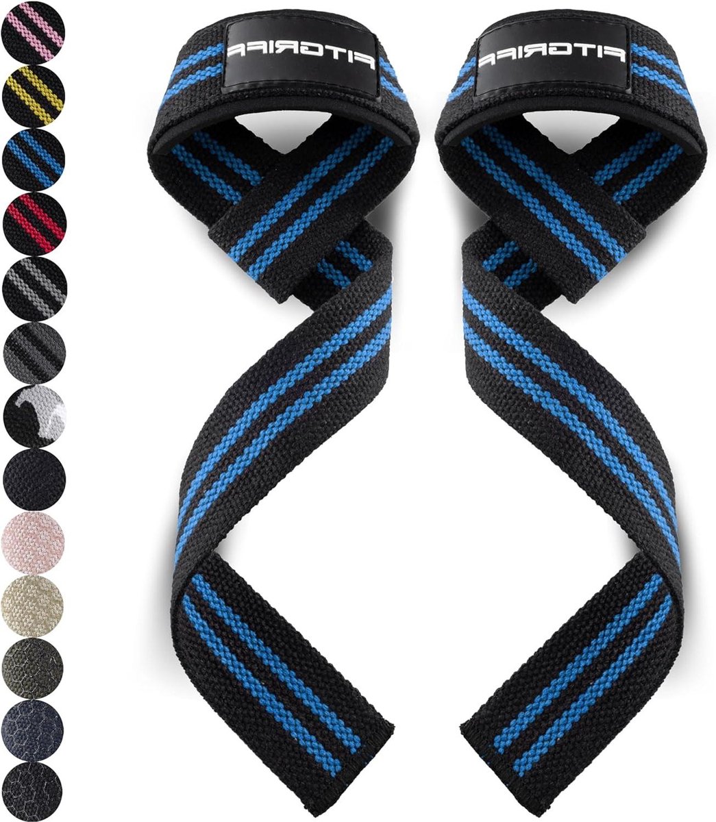 Lifting Straps - Padded Weightlifting Wrist Straps for Bodybuilding - Strength Training and Fitness