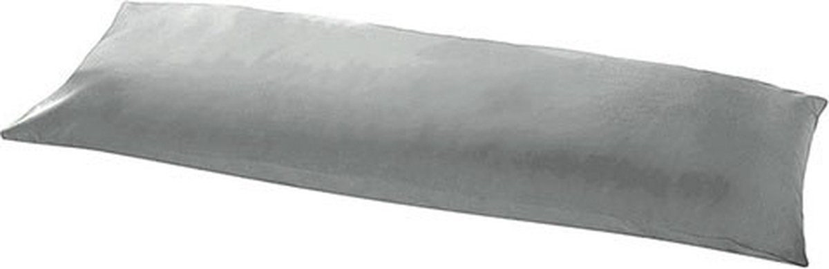 Beau Maison | Body Pillow Sloop Grijs - 100% Perkaal Katoen - Lichaamskussensloop Grijs - 40x145 cm