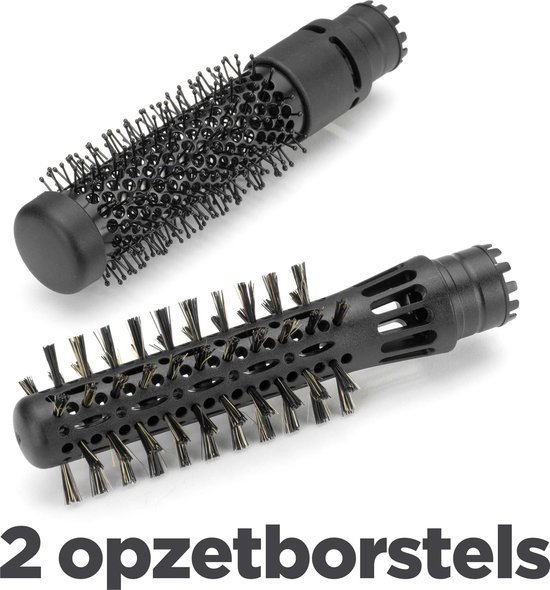 BaByliss Smooth Shape Airstyler Föhnborstel AS86E - Geschikt voor korter haar - 2 opzetborstels - Coolshot - Krulborstel
