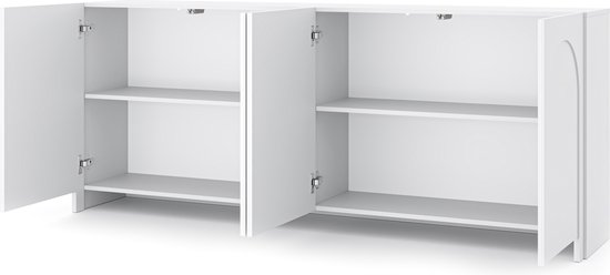 Meubel Square - Dressoir Salamia - Mat Wit - 204cm - Kast