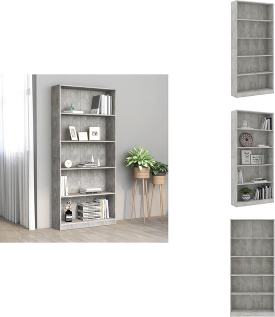Boekenkast Grijs Bewerkt hout kopen Boekenkast Grijs Bewerkt hout kopen