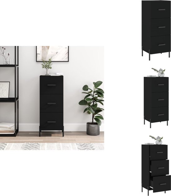 Dressoir 91x29,5x65 cm bewerkt hout sonoma eikenkleurig kopen