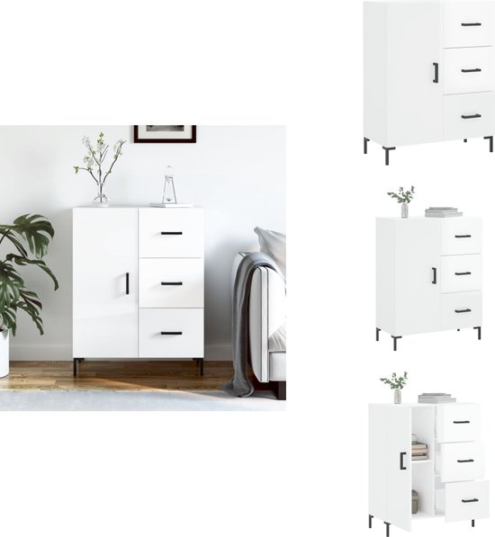 Dressoir 69,5x34x90 cm bewerkt hout oud houtkleurig kopen? | .nl