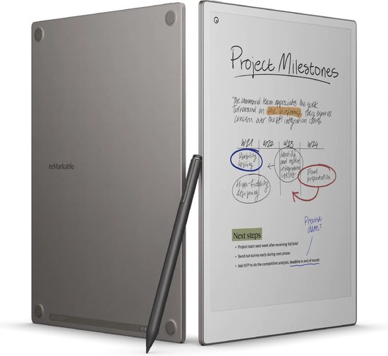 reMarkable© Paper Pro avec Marker Plus et Gray Book Folio | bol