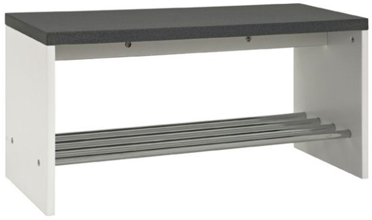 Schoenenrek | 85 Kg Draagvermogen | Granieten Design - Haku - Schoenenrek - Antraciet - MDF; Metaal
