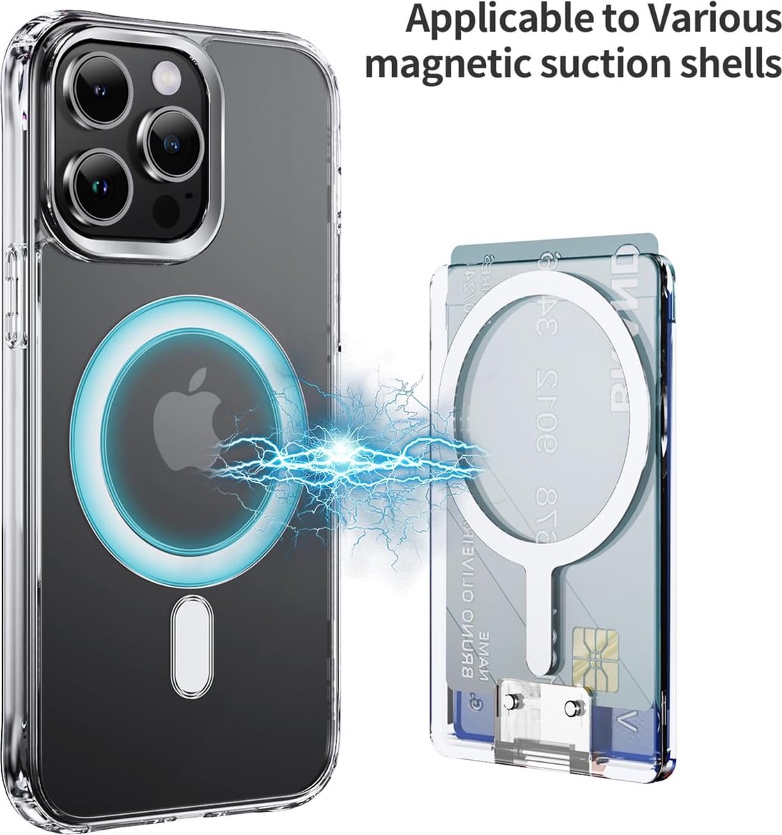 GreenHec Handyhülle Hülle MagSafe Ladegerät IPhone 17 16 15 14 13 12 Pro Max Air Wireless Induktiv Fuer Apple Schutzhuelle Kabellos Schwarz Case S0w9m0qc