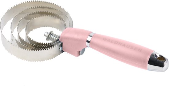 Waldhausen Metalen Rosborstel Met Gelgrip 24 cm - Paardenverzorging - Lichtroze Met Gelgrip