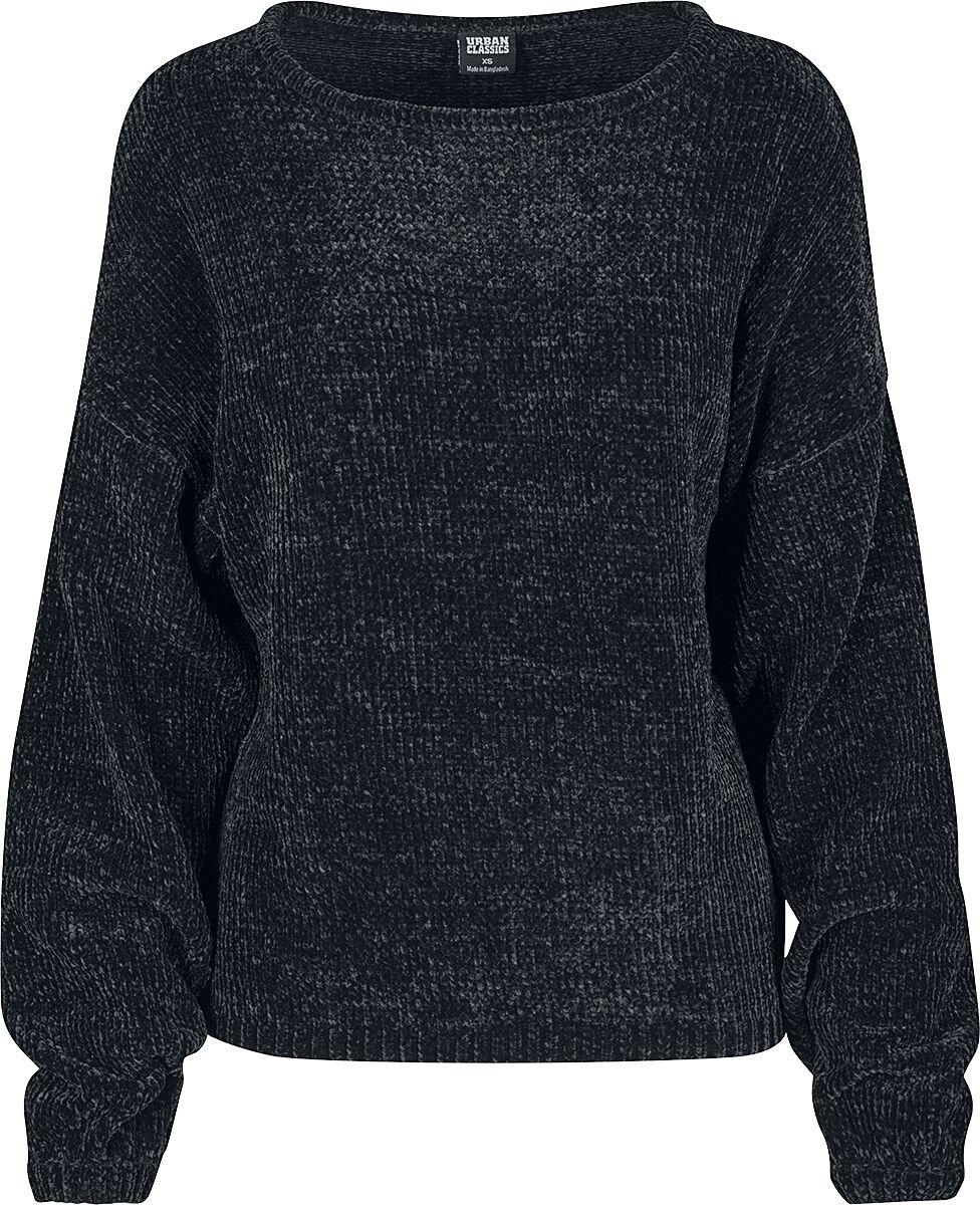 Urban Classics Oversized Chenille Dames Sweatshirts – XL Zwart