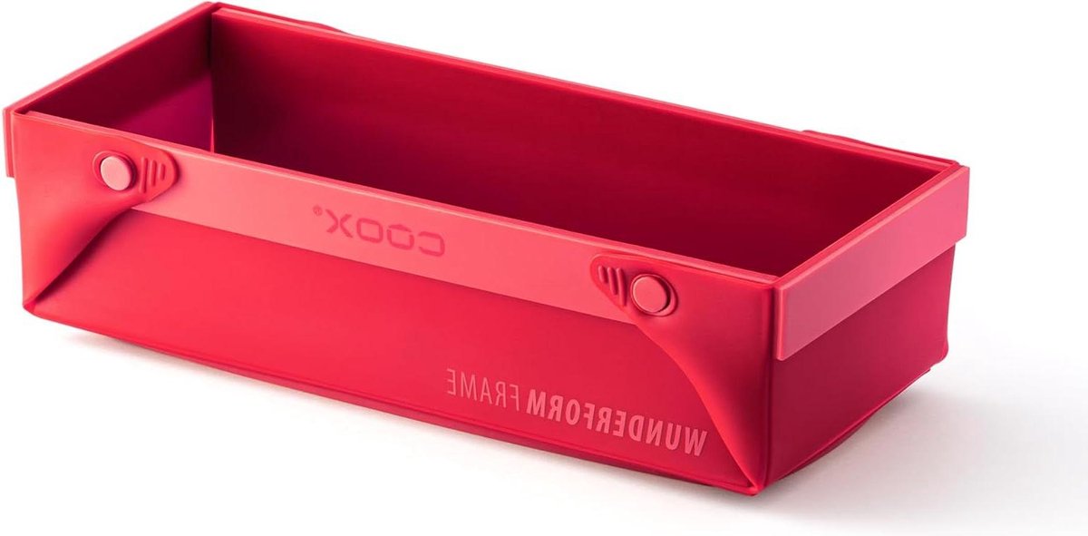 Opvouwbare Siliconen Bakvorm voor Cake en Brood - Wunderform Frame L Rood