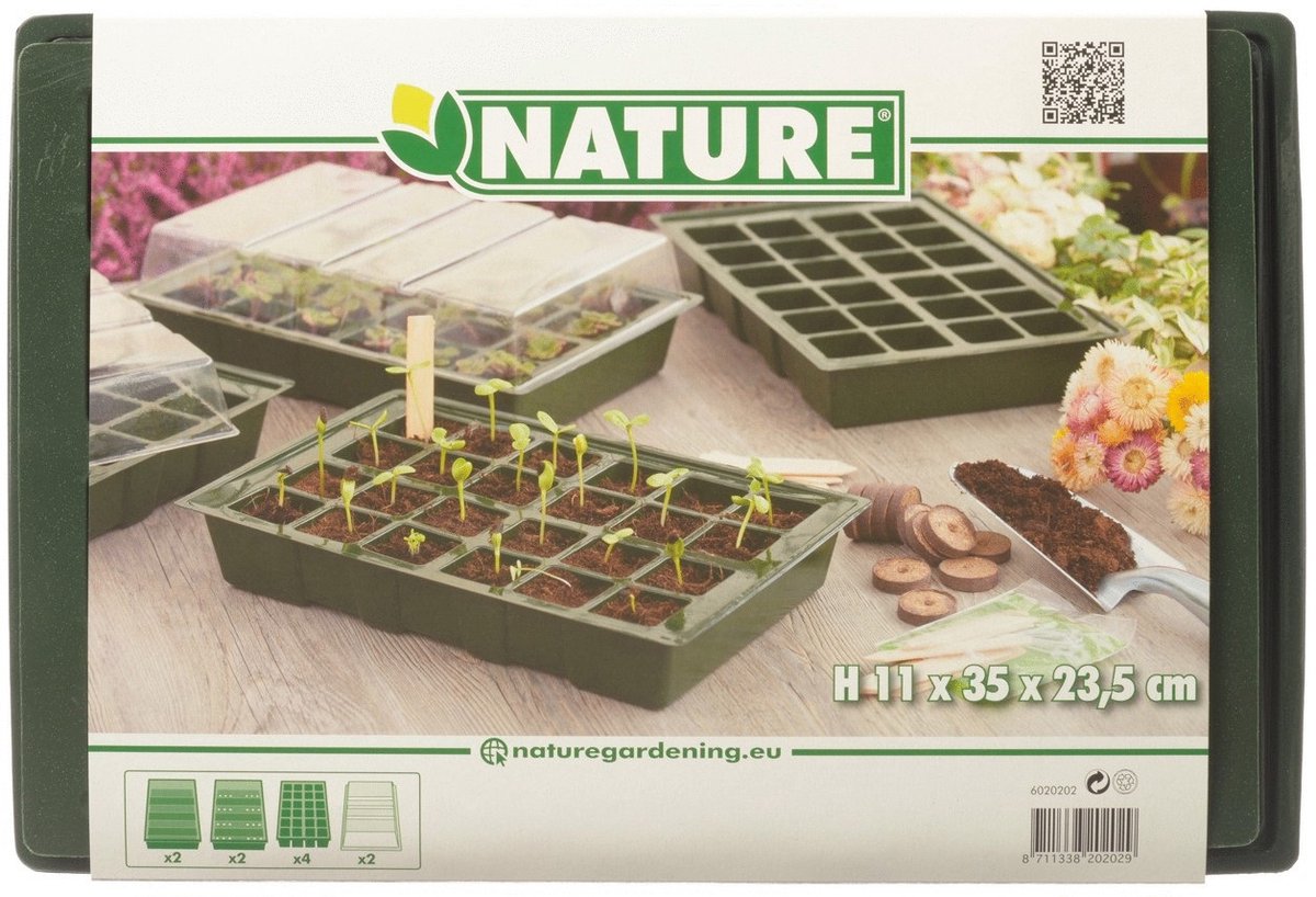 Talen Tools Nature Propagator (pack of 4) - H10,5 x 35 x 23,5cm - Green