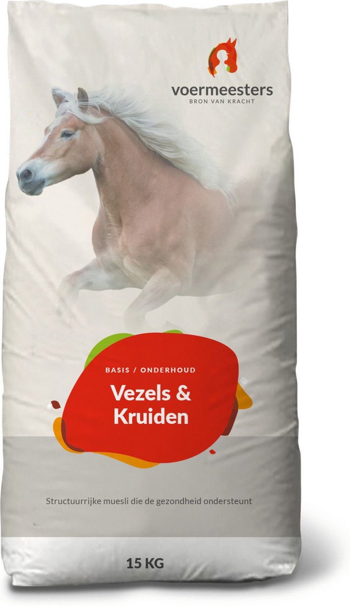 Voermeesters Vezels En Kruiden - Paardenvoer - 15 kg