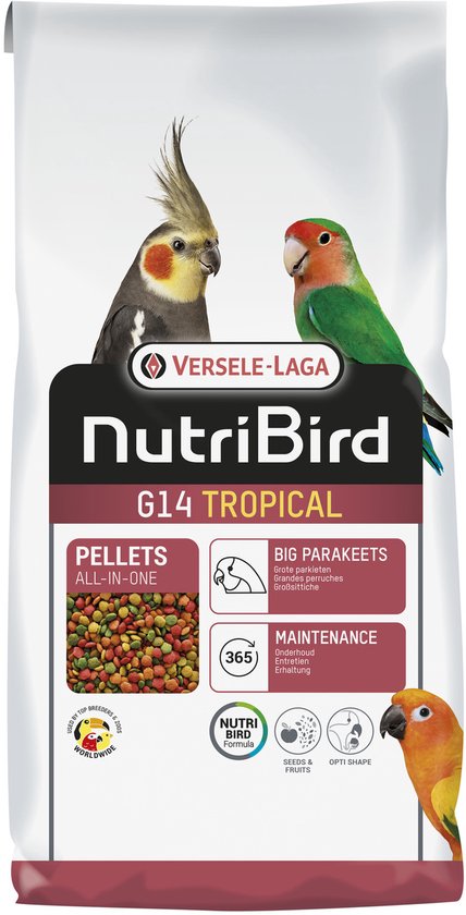 Versele-Laga Nutribird G14 Tropical Grote Parkiet - Vogelvoer - 10 kg