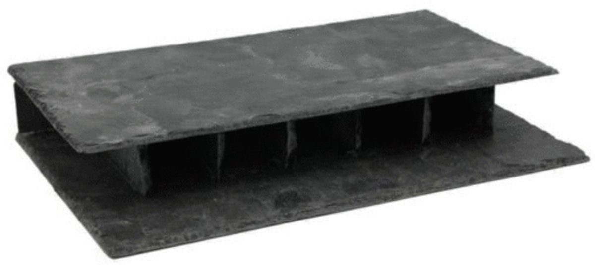 Ceramicnature Leisteen Straat Enkel Recht - Aquarium - Ornament - 27x18x4 cm