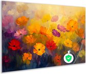 Bloemen wanddecoratie - Natuur wanddecoratie - Wanddecoratie Achtergrond - Muurdecoratie klassiek - Poster slaapkamer - Decoratie kamer poster 105x70 cm