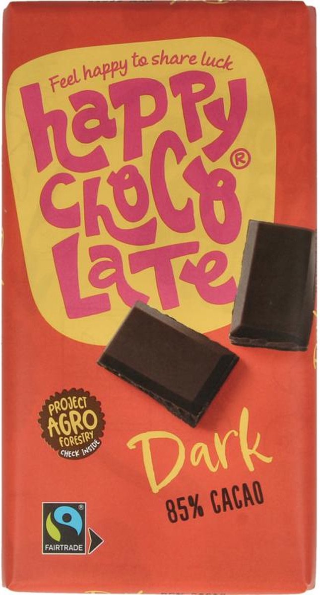 Goedkoopste Happy Chocolate Dark 85 Cacao