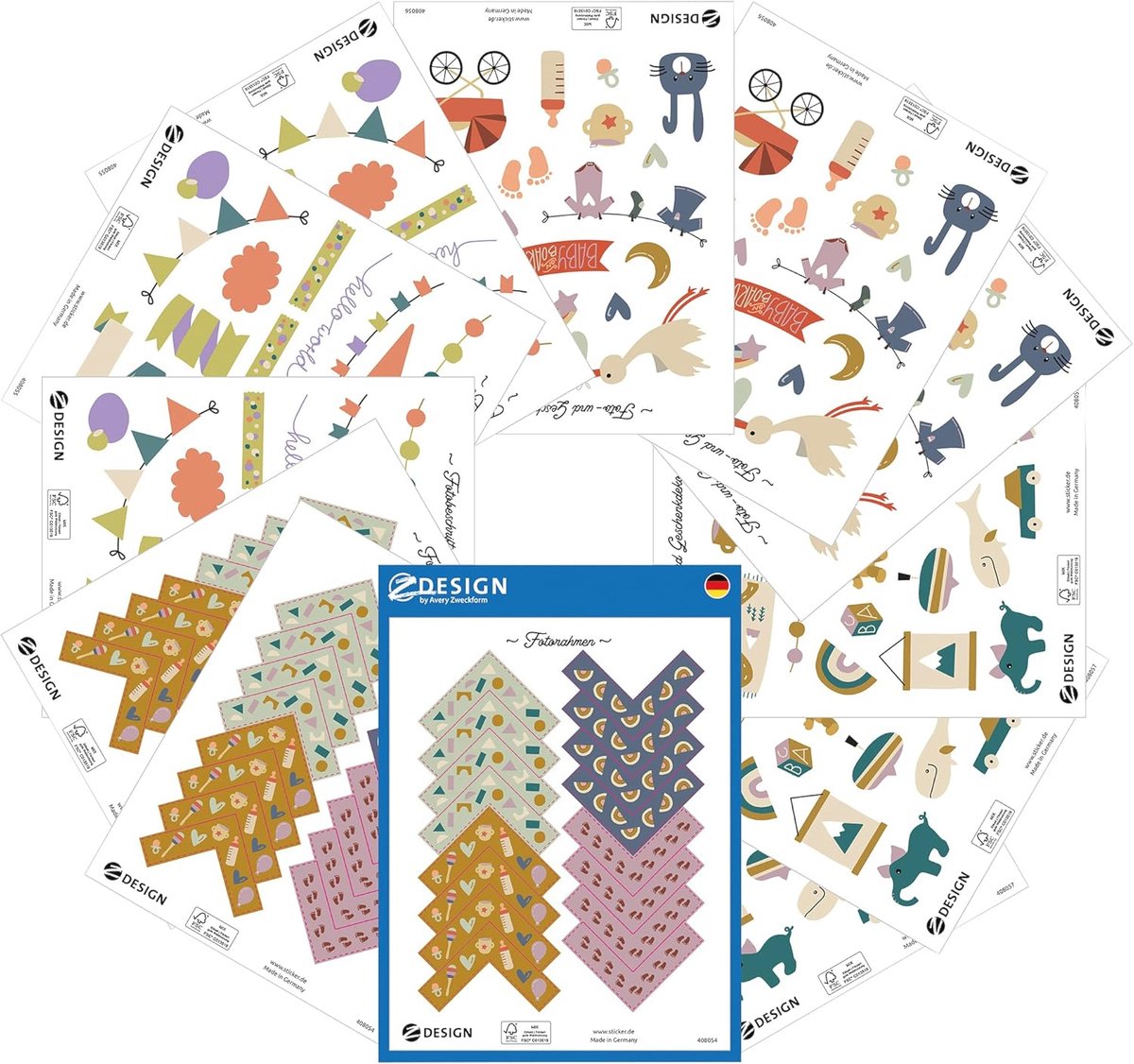 Stickers voor Babyfotoalbums - 189 Stuks voor Creatieve Decoratie