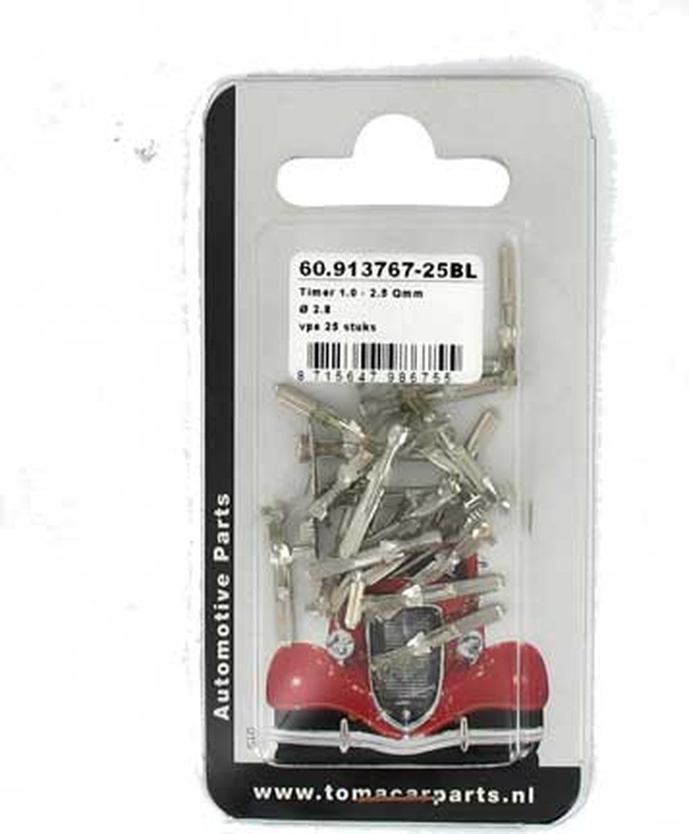 Timer 1.0 - 2.5 Qmm 2.8 25 stuks blister