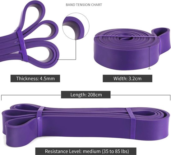 Fitnessbanden, breien, weerstandsbanden, 3 weerstandsbanden voor benen en billen, fitnessband voor krachttraining, spieropbouw, heupbeentraining, gymnastiekband voor yoga, pilates, krachttraining