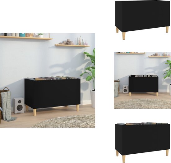 vidaXL Platenkast 84,5x38x89 cm bewerkt hout wit, platenspeler kast, platen opbergkast, elpee platenkast, elpee opbergkast, elpee opbergmeubels