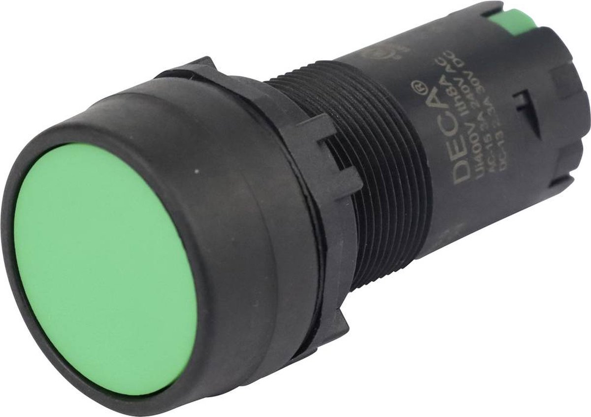 DECA CP2B-M1E10G Drukschakelaar 400 V 8 A Groen Moment (l x b x h) 29.9 x 20.5 x 55.5 mm 1 stuk(s)