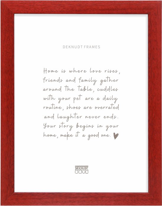 Cadre photo Deknudt Frames S226K6 - bleu - bois - large - 60x80 cm