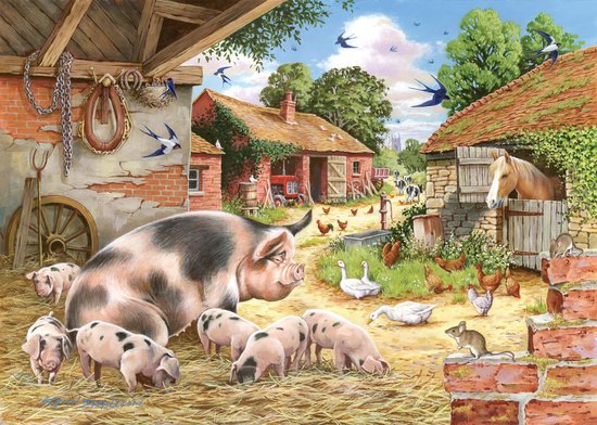 Puzzle Poppy's Piglets 500 pièces XL
