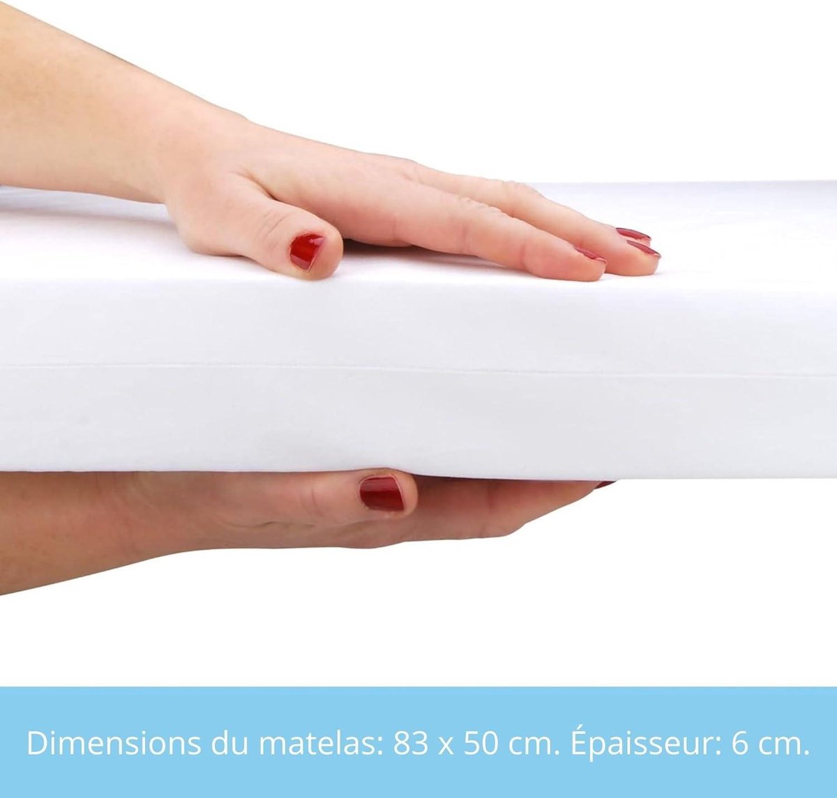 EPSELIA matras voor wieg Next to Me ademend volgens norm EN16890:2017