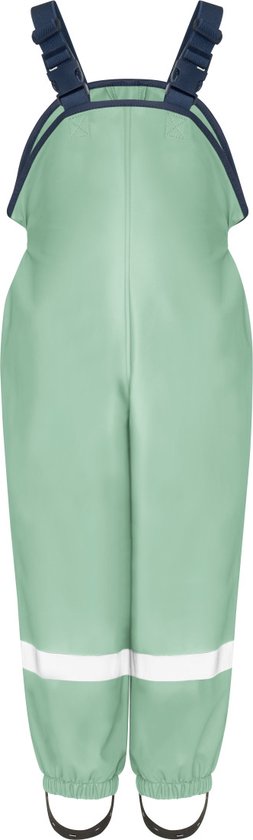 Licht groen fleece gevoerde regenbroek / tuinbroek van Playshoes 98